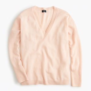 NWOT J. Crew 100% Italian Cashmere V-Neck Sweater